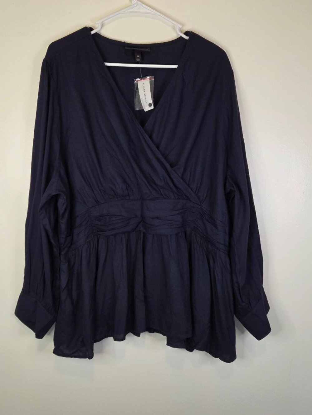 Lane Bryant Navy Blue Blouse